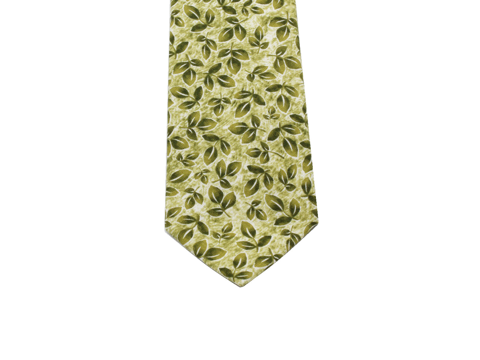 Green Foliage Cotton Tie