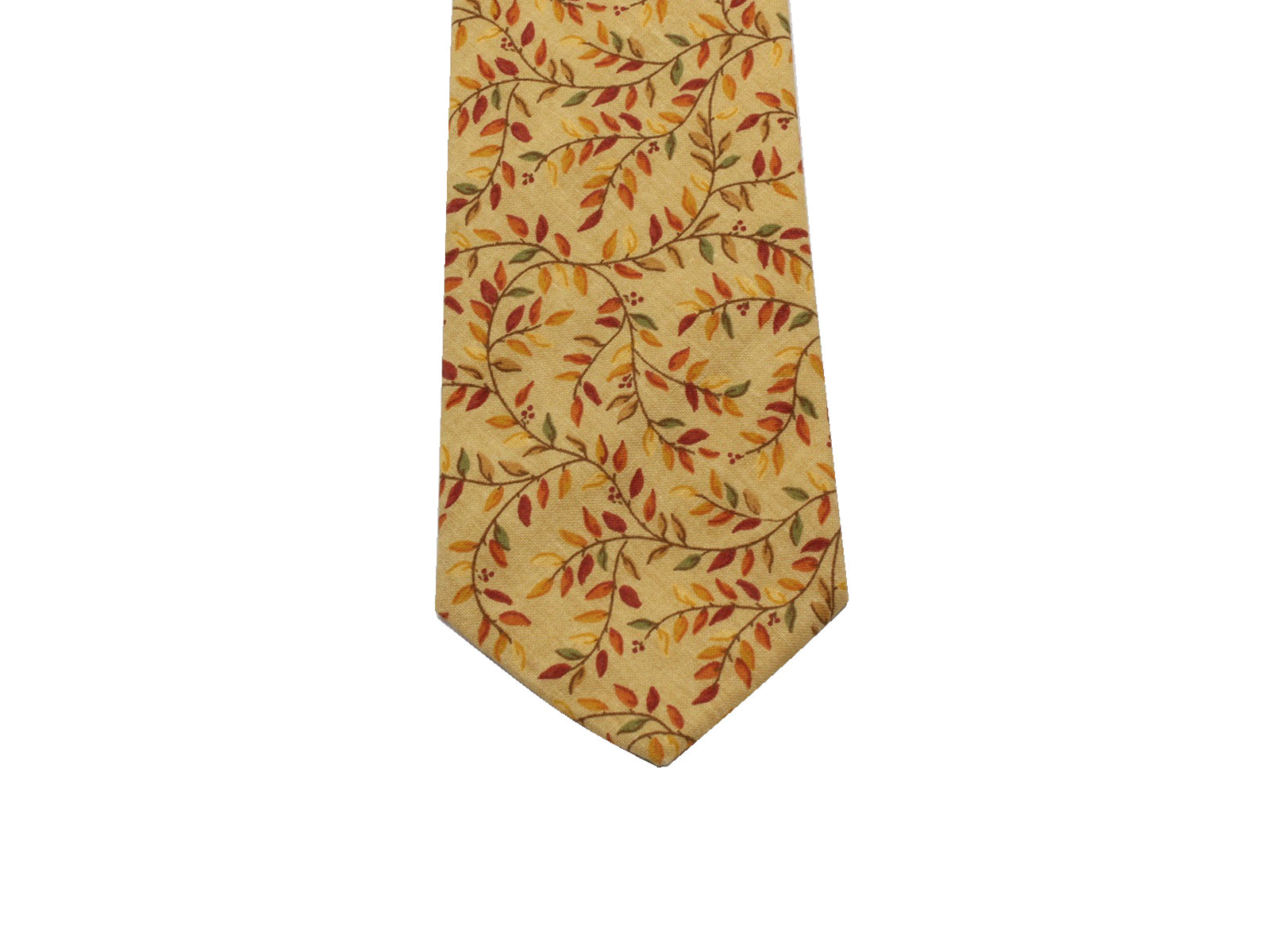 Autumnal Leaves Cotton Tie