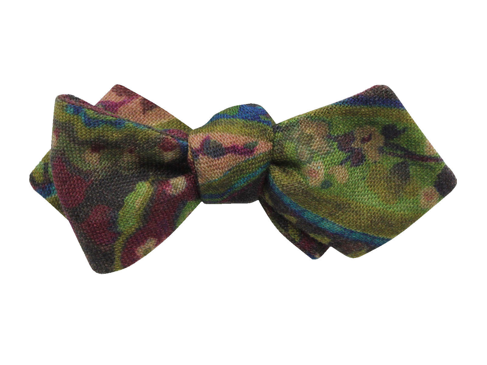 Paisley Floral Wool Bow Tie