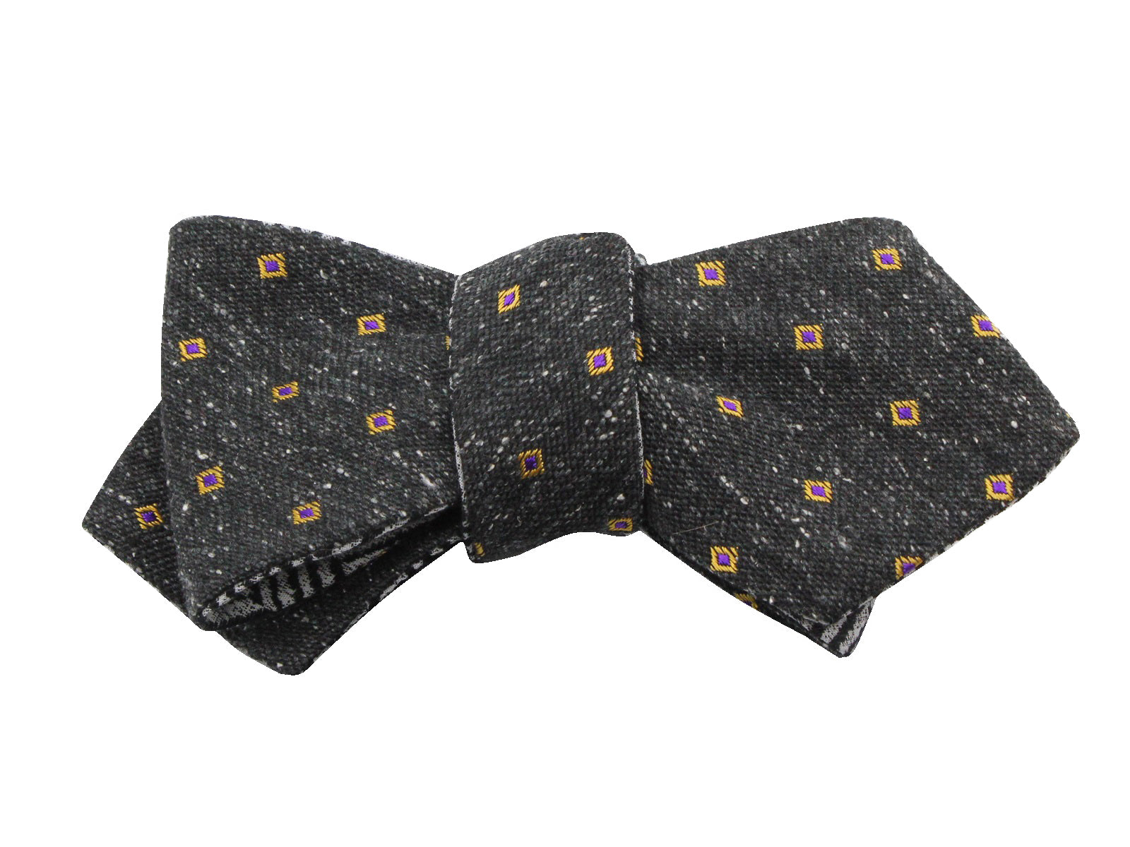 Herringbone & Donegal Patterned Reversible Bow Tie