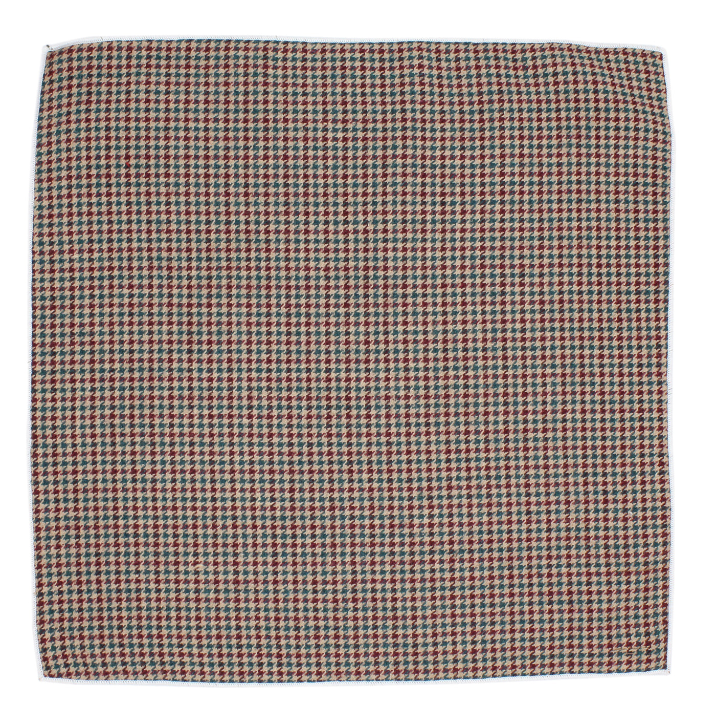 Houndstooth Wool Pocket Square