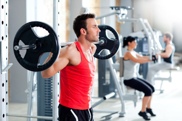 group with dumbbell weight training equipment on sport gym