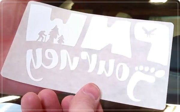 Apply Vehicle Decal Image - Decal Without Backing - PNW Journey