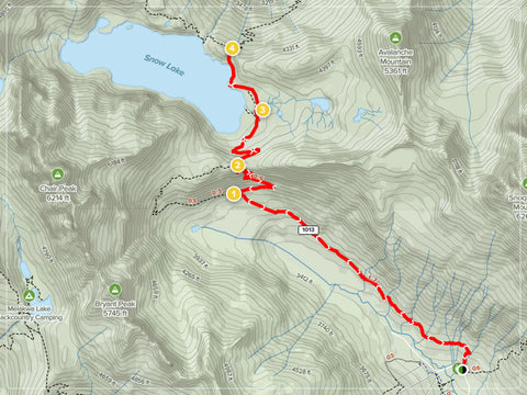 Snow Lake Trail Map - PNW Life