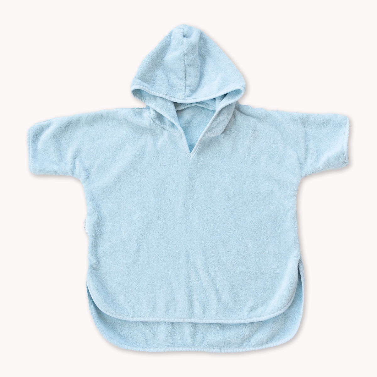 Organic Cotton Hooded Poncho Cover-Up