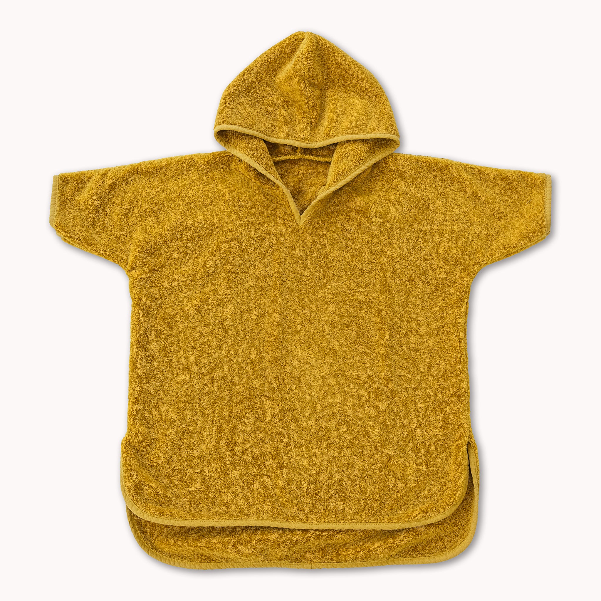 Organic Cotton Hooded Poncho Cover-Up