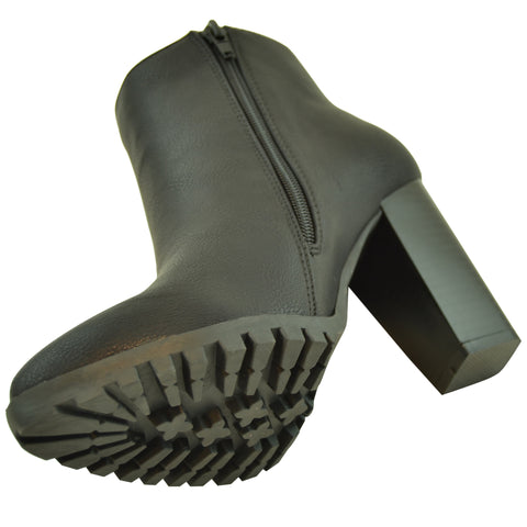 lug sole high heel boots