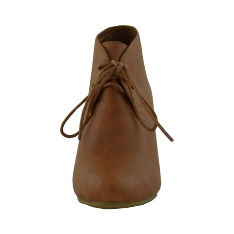 tan ankle boots low heel