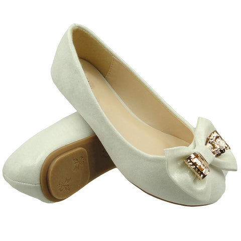 kids white ballet flats