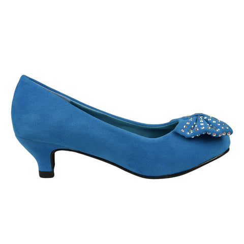 blue high heels for kids