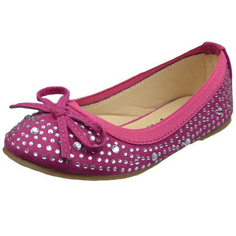 pink studded flats