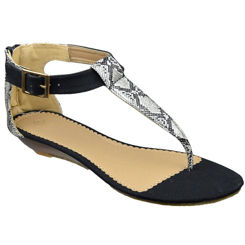 womens black low wedge shoes