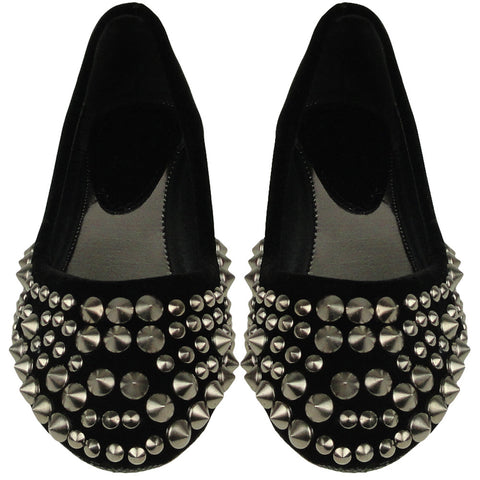 spiked ballet flats