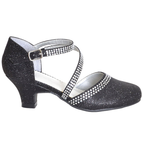 black dress shoes with rhinestones