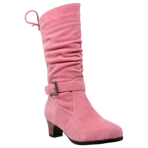 pink high heel boots for kids