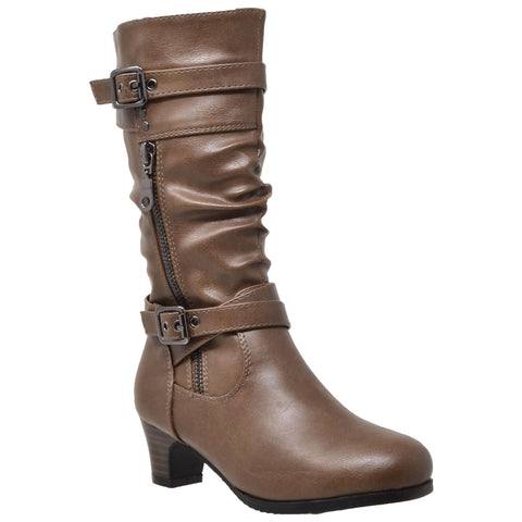 zip and buckle tall boots
