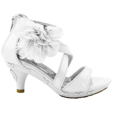 white heels for kids