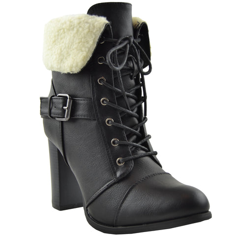 ankle boots fold over cuff