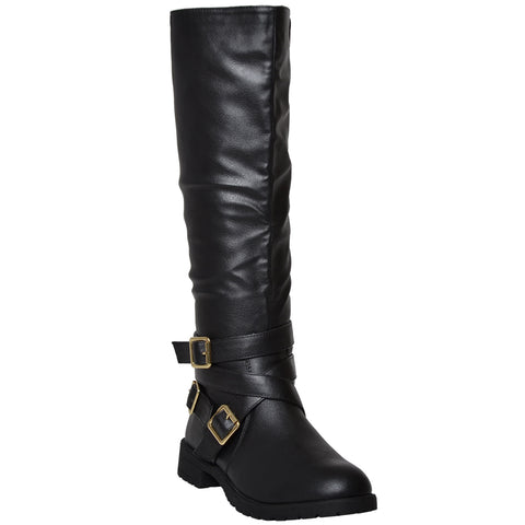 womens strappy boots