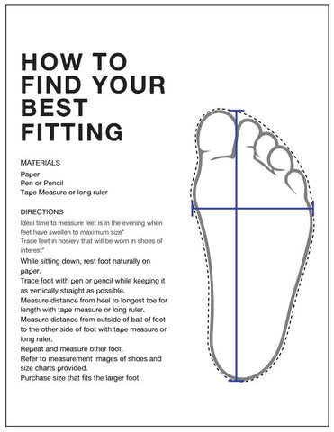 heel to toe length shoe size