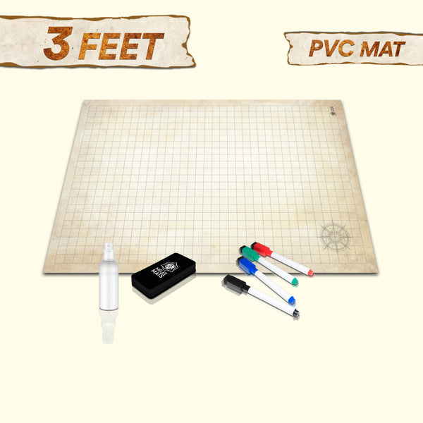 Magnetic Whiteboard and Grid for Role Play Game (RPG) and Tabletop