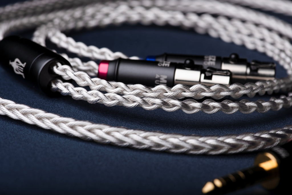 Meze Audio Silver Upgrade replacement cable with mini-xlr connectors