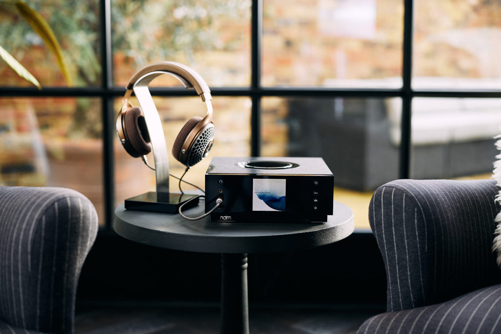 Naim Uniti Atom Headphone Edition Streamer Dac & Amp with Focal Clear Mg open-back dynamic headphones | headphones.com