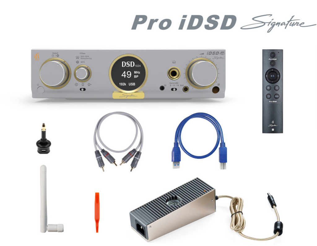iFi Audio iDSD Pro Signature box contents