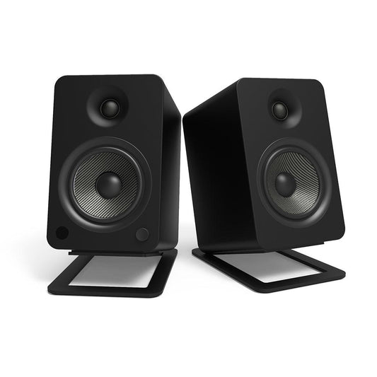 KANTO YU4 S4 Desk Stand Speaker Stands Gloss Black White DeskTop PAIR Tilt