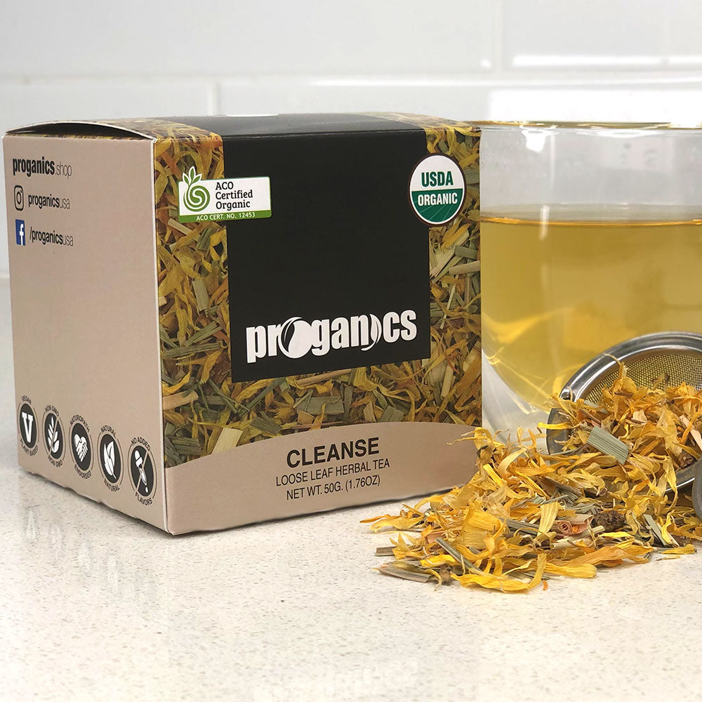 Proganics Organic Loose Leaf Herbal Tea Cleanse