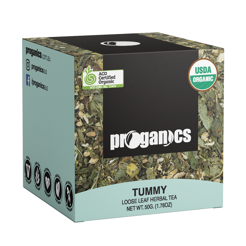 Proganics Organic Loose Leaf Herbal Tea Tummy