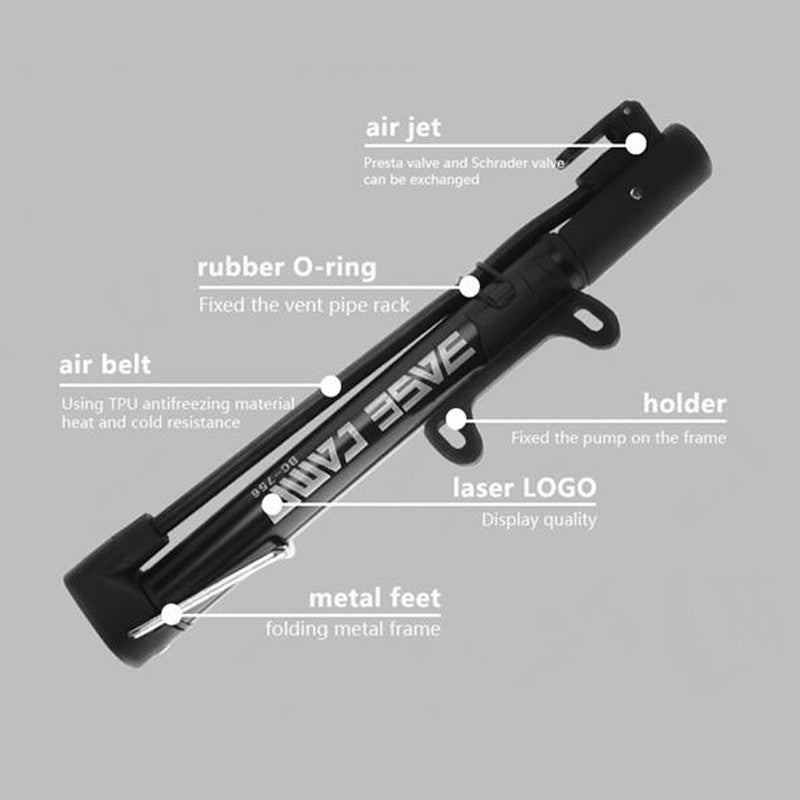 jet black bike pump