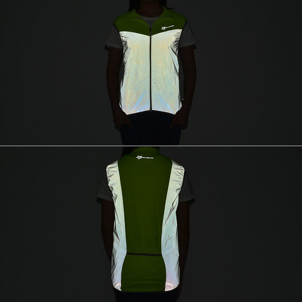 reflective cycling top