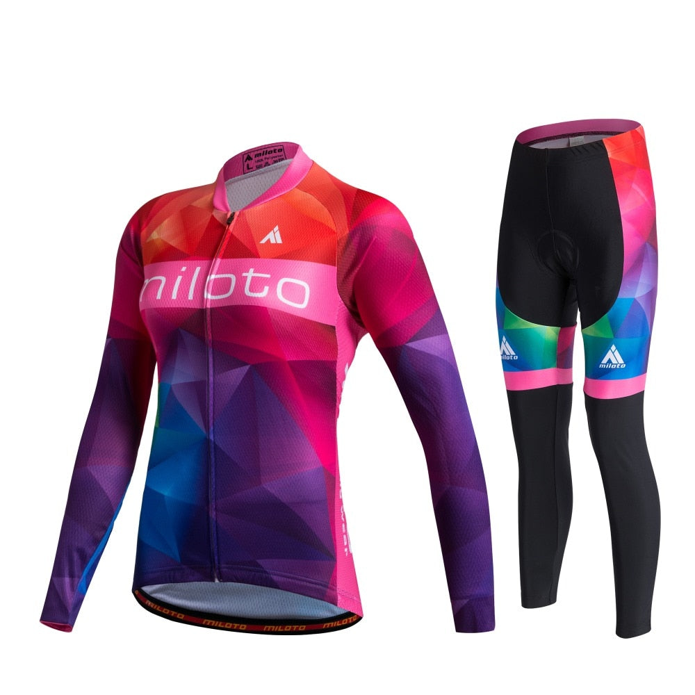 womens long sleeve bike jersey