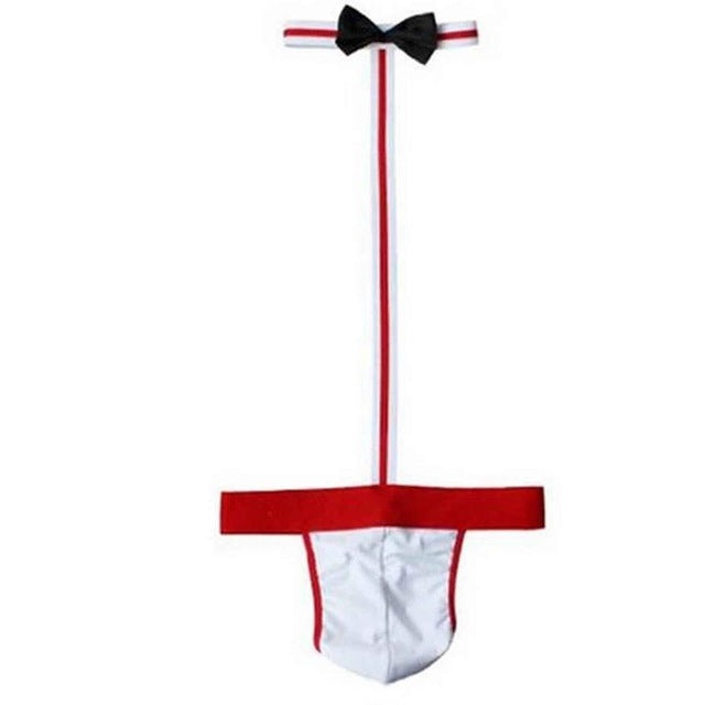 2017 Hot Sexy Male Underwear String Homme Men's Sexy Bodysuit Bow Tie –  gaypridehub