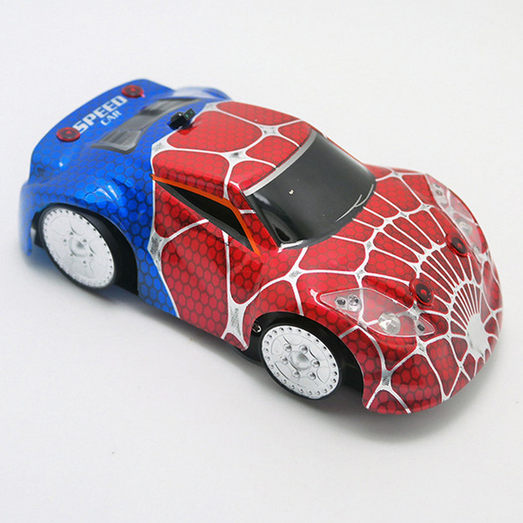 spiderman wall climbing car