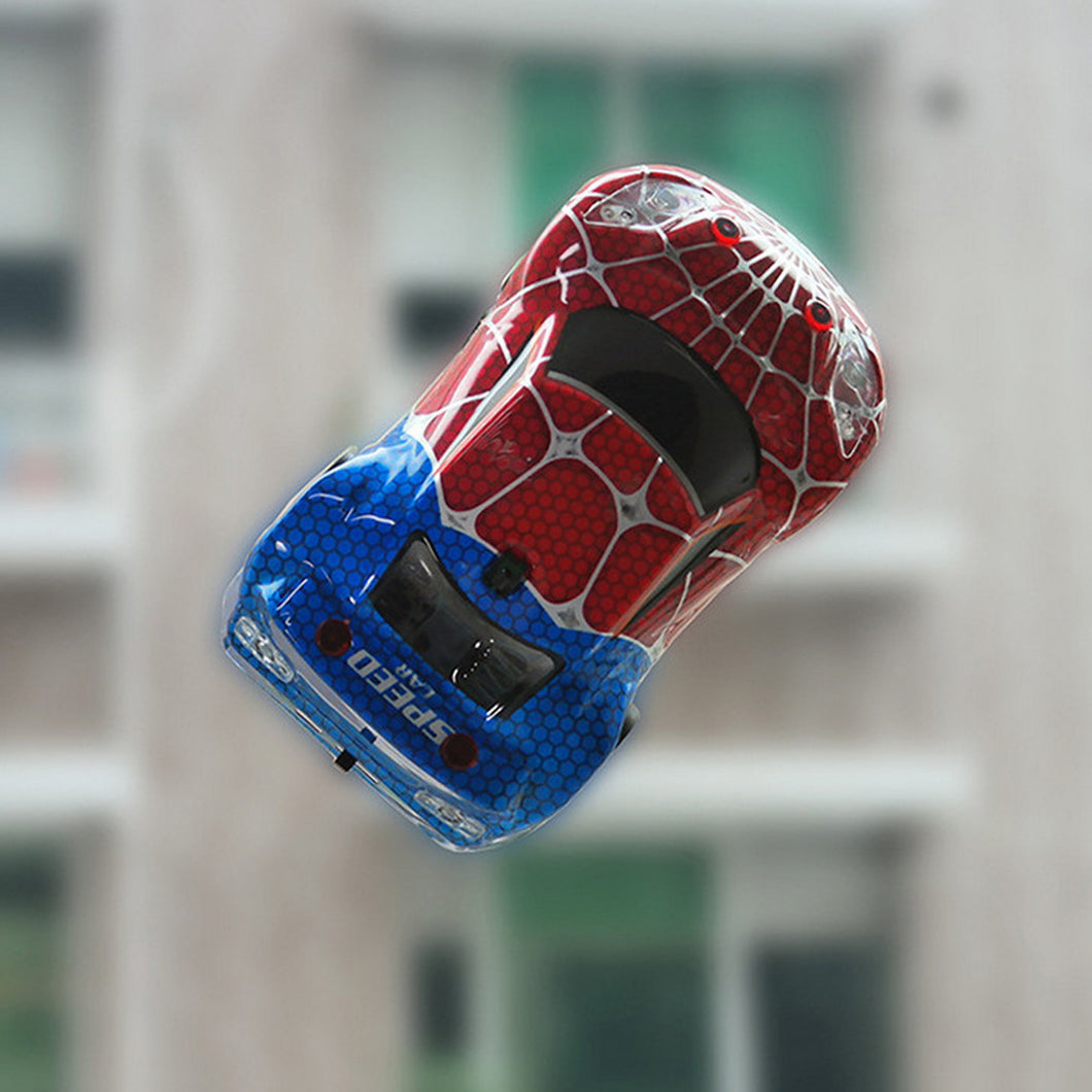 spiderman wall climbing car