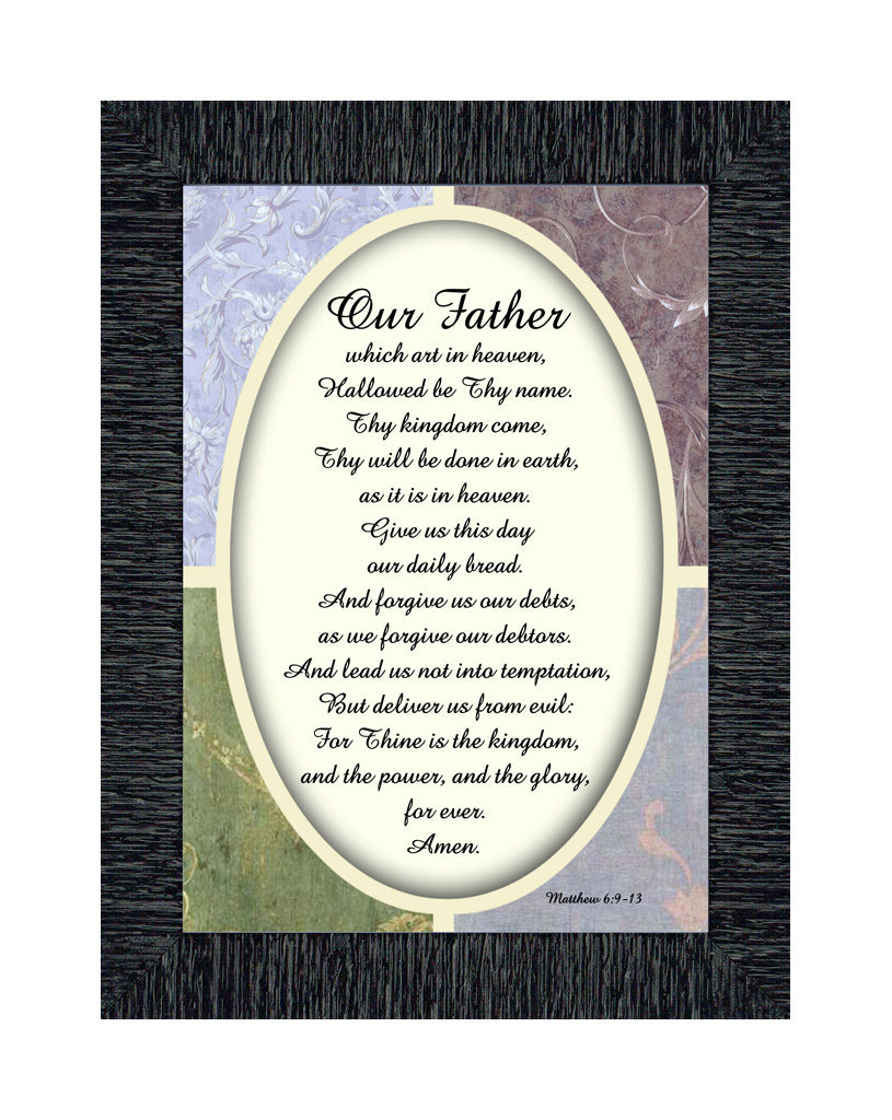 The Lord S Prayer Our Father Prayer Bible Verses Wall Decor 7x9 779 Crossroads Home Decor