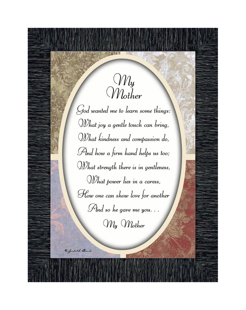 My Mother, Poem showing appreciation for mother, 7x9 77967 – Crossroads ...