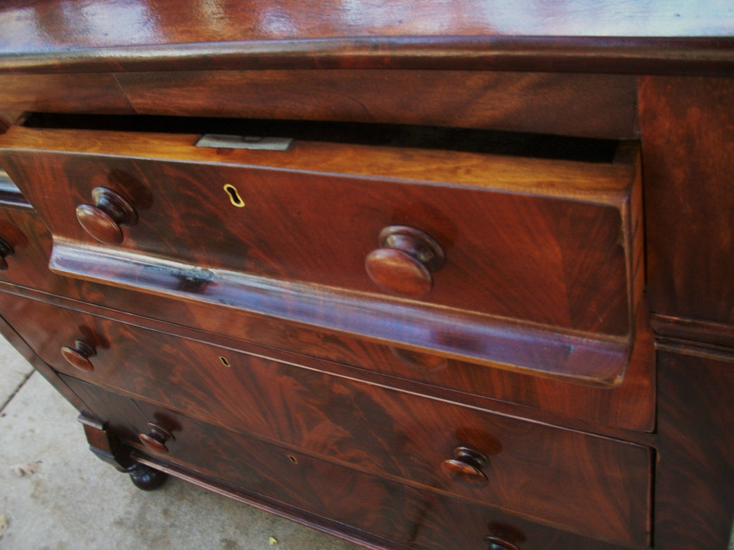 1825 Thomas Day Empire Ralph Lauren Style Crotch Mahogany Dresser