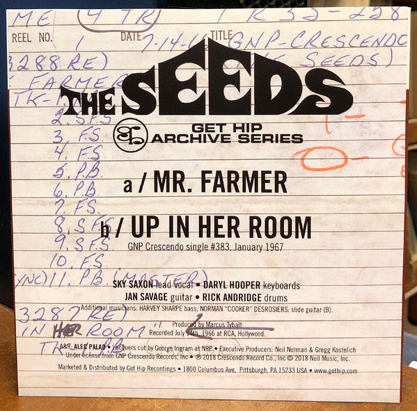 The Seeds | Mr. Farmer / Up In Her Room 4#14 (New)