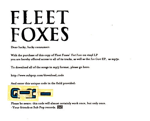 Fleet Foxes Fleet Foxes Sun Giant Vinyl 2lp Turntablelab Com