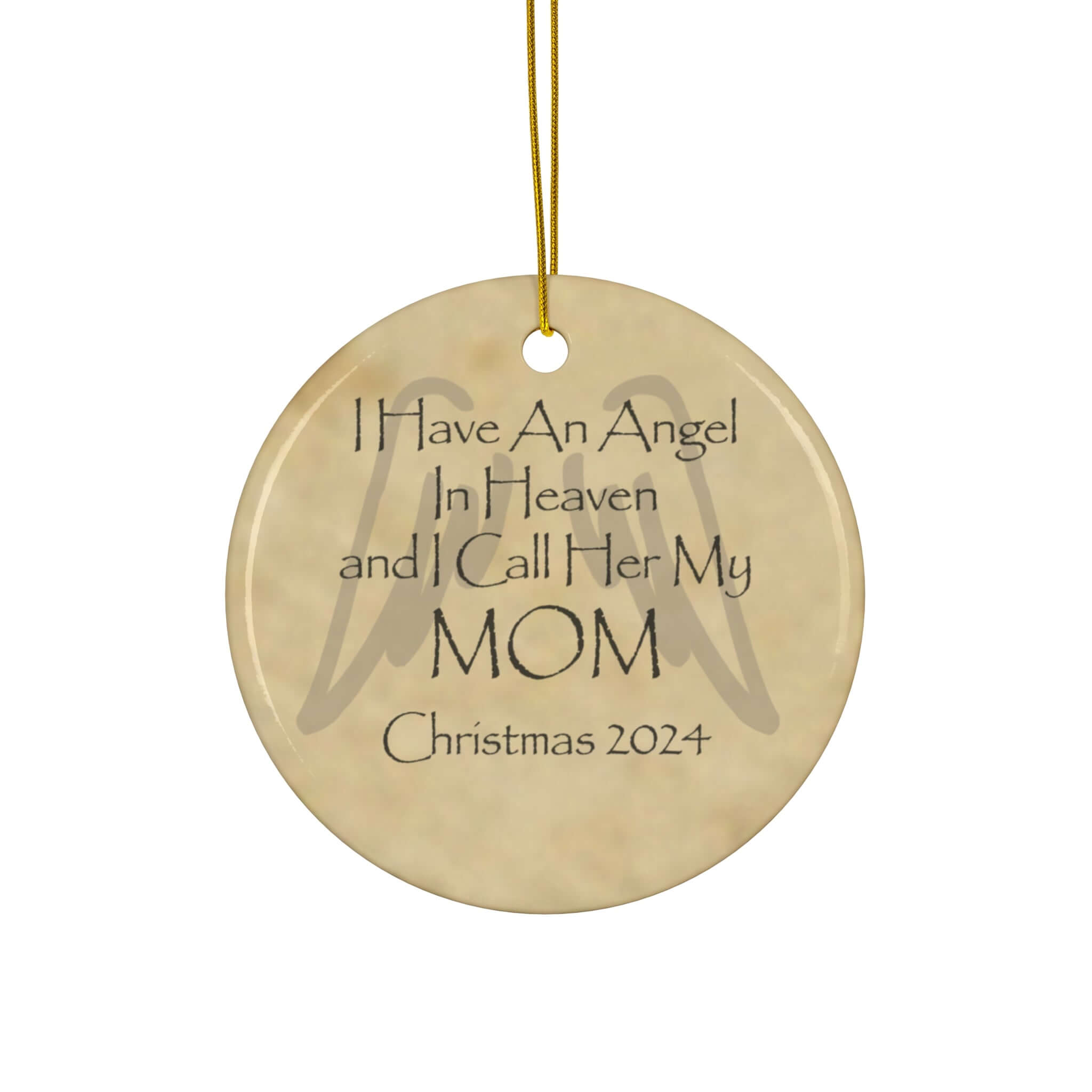 Angel Memorial Ornament - Mom in Heaven