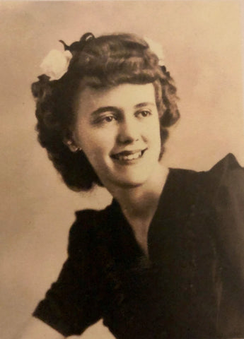 a photo of my grandma, billye.