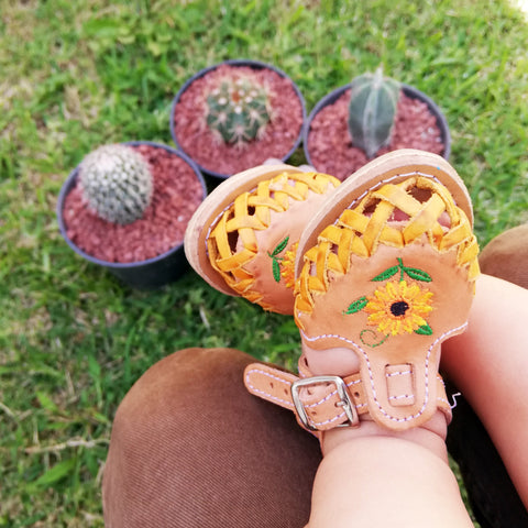 mexican huaraches for baby girl