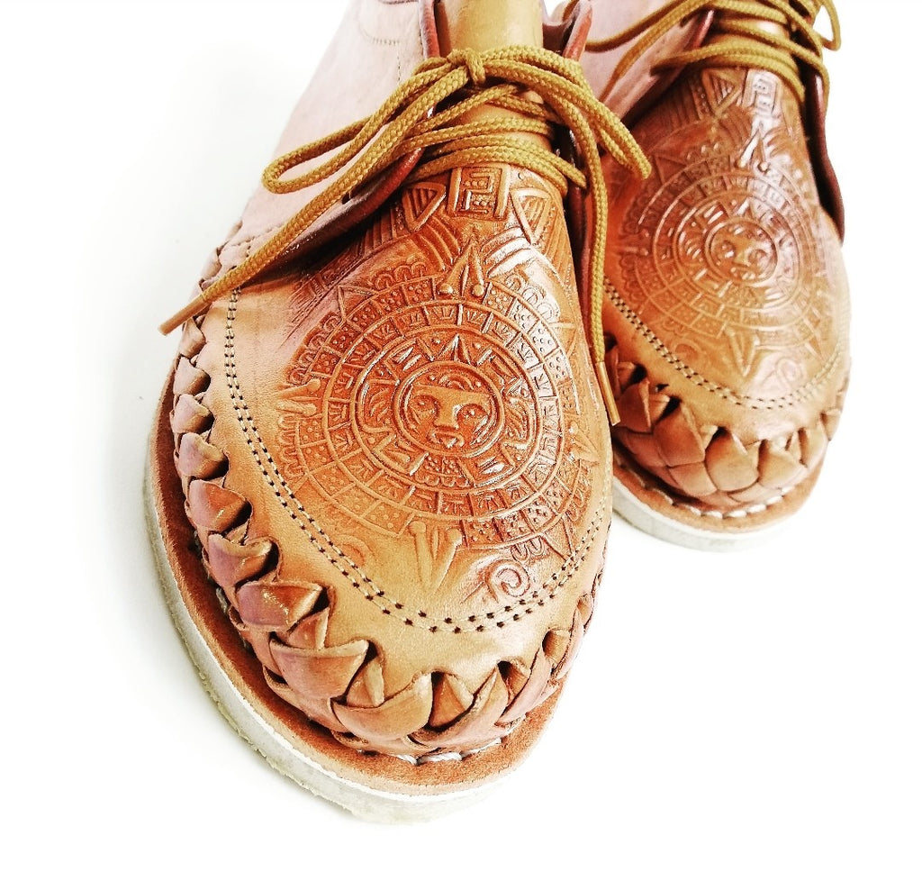 Woman Shoes - Aztec Calendar - Mexican 