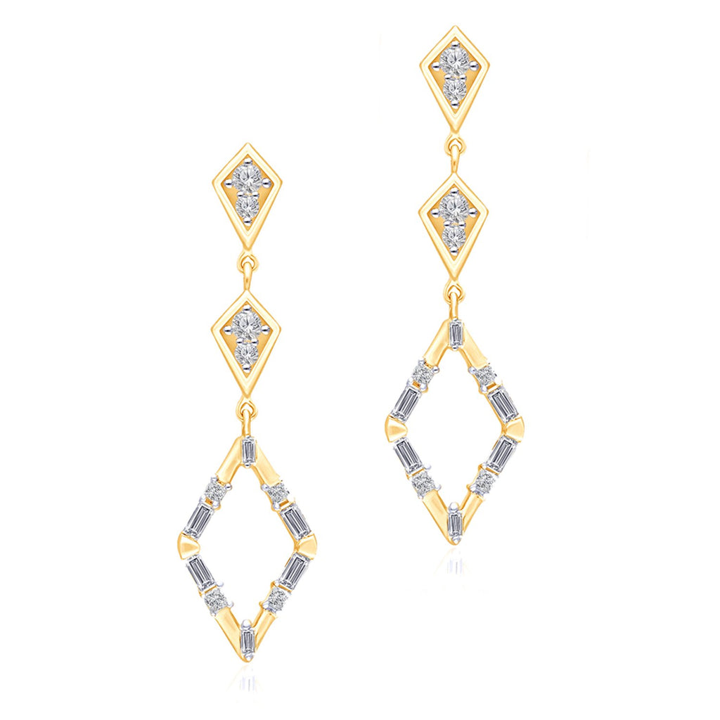 Yellow Gold Diamond Legendary Earrings – KALLATI