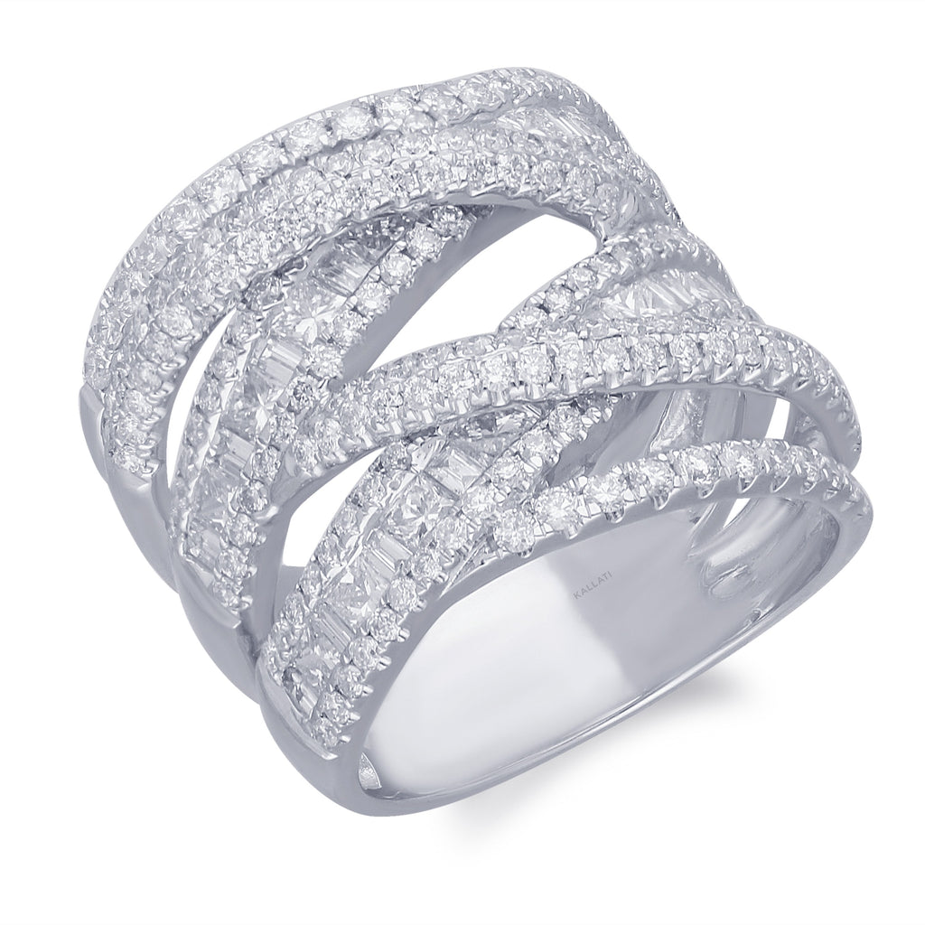 White Gold Diamond Legendary Ring – KALLATI