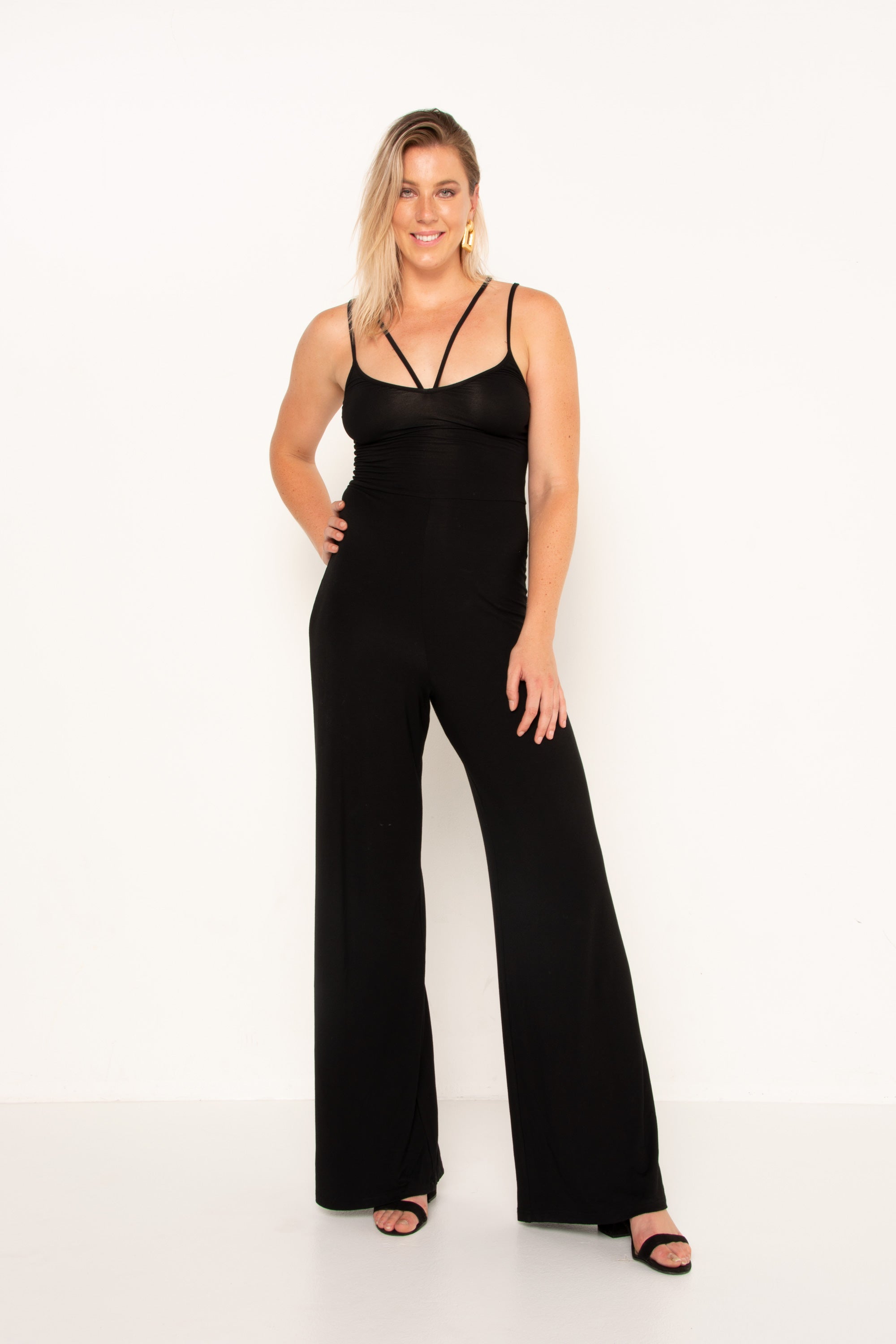 black jumpsuit for tall ladies