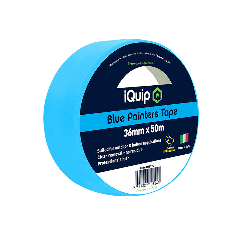 iQuip Blue Painters Tape 36mm x 50M - GO Industrial